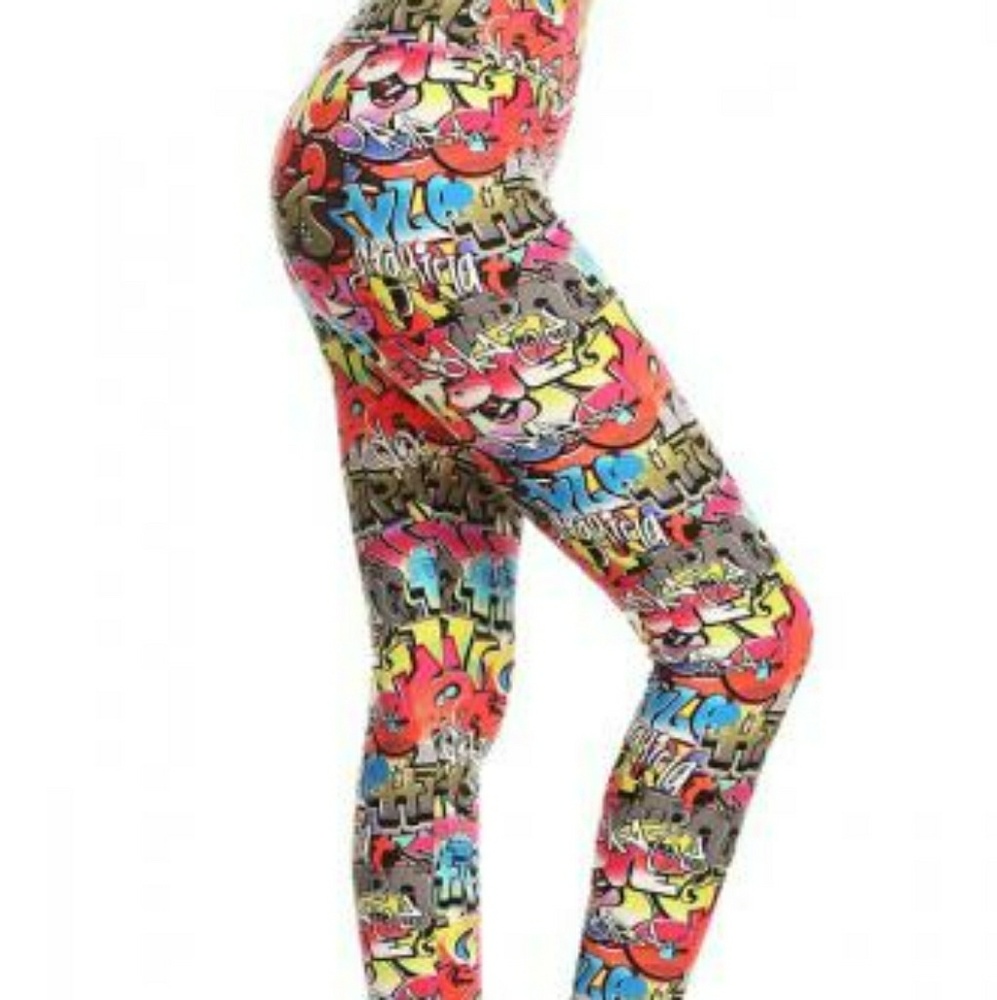 Graffiti - Wide band Leggings